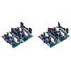 Clyictz 2Pair Power Amplifier Board 100Wx2 Amplificador IRF240 FET Class A Power Amplifier Audio Board Amp for Home Sound