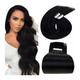 Tape in Hair Extensions Tape in Hair Extensions Human Hair Extensions Tape in 1b Off Black Hair Extensions Tape in Human Hair 10-24Inch Tape in Hair Extensions Human Hair Tape in Extensions (Size : 4