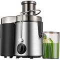 Juicer,Juicer Extractor 2021 Upgraded, 400W Juicer Machine for Whole Fruit and Vegetable, 65MM Wide Feed Chute, Centrifugal Juicers with 2 Speed and Pulse Function, BPA Free,Anti Drip Spout