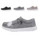 Mens Casual Slip on Shoes Walking Trainers Mens Casual Shoes Deck Shoes for Men Casual Shoes Lightweight Trainers Mens Trainers Casual Comfortable Shoes with Low Arch Support,Gray,40/250mm