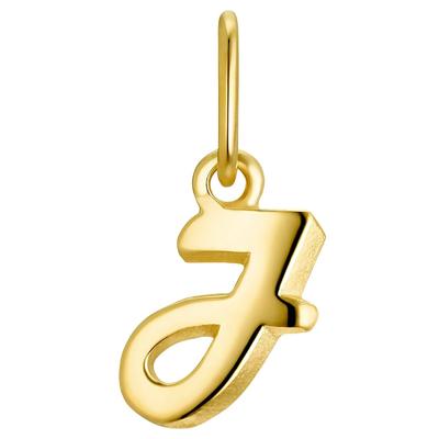 Ketten-Anhänger AMOR "Letters, 2013455", gold (gelbgoldfarben), Schmuckanhänger, Damen, Gelbgold 375, 0,40 g, Made in Germany Image