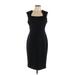 Calvin Klein Cocktail Dress - Party Square Sleeveless: Black Print Dresses - Women's Size 10