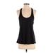 Ideology Active Tank Top: Black Color Block Activewear - Women's Size Small