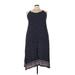 Zanzea Collection Casual Dress - Midi: Blue Dresses - Women's Size 5X