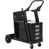 Multi Function Welding Cart with Wheels, 220 lbs TIG, MIG, Plasma Cutter Iron Welding Cart
