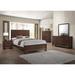 Alma Brandon 4-piece Panel Bedroom Set Medium Warm Wood in Brown | 55.5 H x 78.5 D in | Wayfair Retsaoc 205321KE-S4