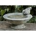 Campania International Songbird's Rest Birdbath Concrete, Copper in Gray | 6 H x 10 W x 9.5 D in | Wayfair B-140-PN