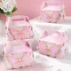 4pcs Butterfly Candy Gift Box Pink Purple Butterfly Birthday Party Decorations KIds Wedding Supplies