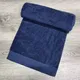 Pure cotton navy blue double-sided coil bath towel unisex soft absorbent household solid color st322