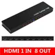 4K 60hz 1x8 HDMI Splitter 1 IN 2 4 6 8 Output 1x2 1x4 HDMI Splitter HDMI 2.0 Video Converter 1080P