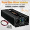 Luodabei onduleurs à onde sinusoïdale Pure 4000W 5000W 6000W Double prise ue onduleur solaire DC 12V 24V 48V à AC 220V convertisseur de tension