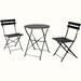 Latitude Run® Patio Dining Set in Black | 23.6 W x 23.6 D in | Wayfair E48C49D75FEB499C917193FE66F1C62D