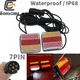 Eonstime 1 Set 12V 10m 10 LED Trailer Light Kit tail light Trailer Lights License Plate Light Lamp