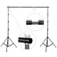 SH Background Stand Support System 2.6M x 3M/8.5ft x 10ft Kit with Carrying Case For Muslins