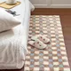 Long Tufted Grids Living Room Carpet Bathmat Bedside Rug Soft Bedroom Cloakroom Bathroom Mat Floor