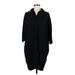 Lululemon Athletica Casual Dress - Shirtdress Collared 3/4 sleeves: Black Solid Dresses - Women's Size 4