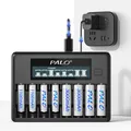 PALO – chargeur de batterie intelligent 4/8/12 emplacements 1.2V écran LCD pour piles