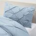 George Oliver Fairview Pinch Pleat Duvet Cover Set Microfiber in Blue | Twin Duvet Cover + 1 Standard Pillowcase | Wayfair