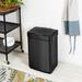 Dotted Line™ Busch Stainless Steel 13 Gallon Motion Sensor Trash Can Stainless Steel in Black | 24.02 H x 16.54 W x 12.4 D in | Wayfair