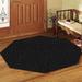 Black 60 x 0.5 in Area Rug - Latitude Run® Saturn Collection Solid Color Indoor Amice Area Rugs - 5' Round Polypropylene | 60 W x 0.5 D in | Wayfair