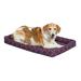 MidWest Homes for Pets QuietTime Couture Ashton Bolster Pet Bed Polyester/Cotton in Indigo | 24" W x 14.75" D x 3.75" H | Wayfair 40224-PLD