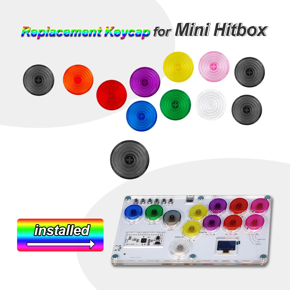 Ersatz-Tastenkappe für Hitbox Fighting Box Game, Tastaturkappe, Druckknopf für Cherry Kailh Switches Image