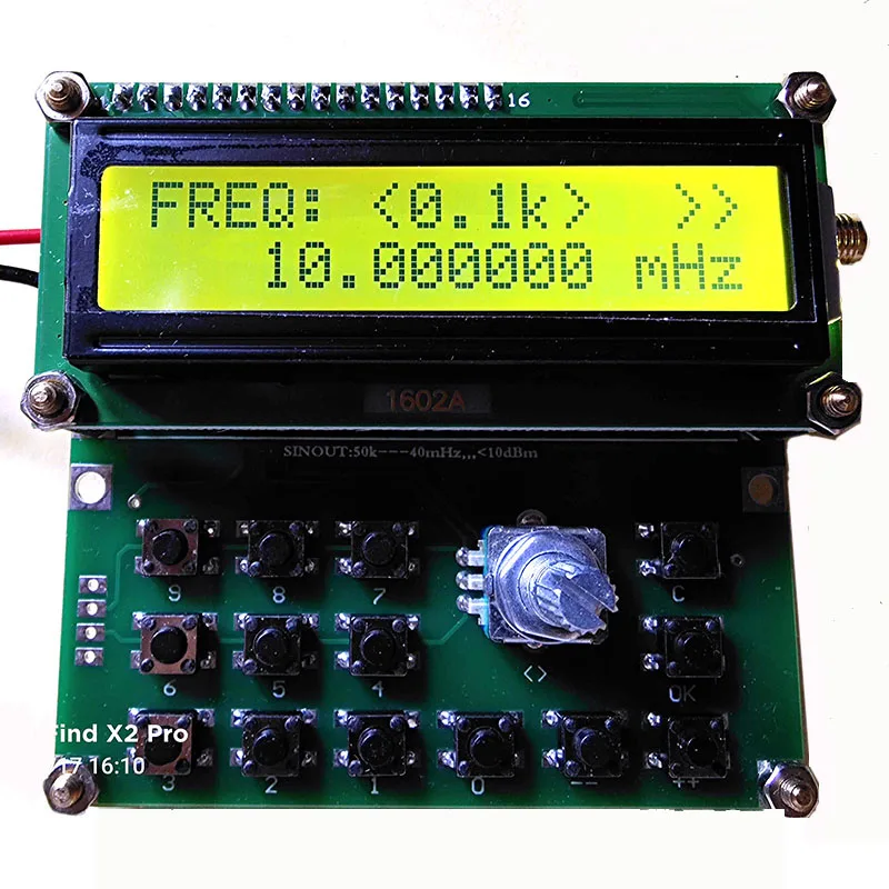 AD9834 VFO-Quelle 0,05 MHz – 40 MHz einfache Signalquelle Sinuswelle DDS Signalgenerator für HAM-Radio-Verstärker Image