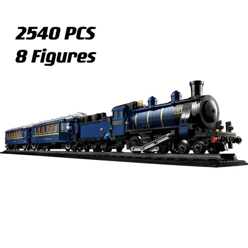 2023 Moc Express Zug Bausteine Luxus Zug Lokomotive Transport Modell Ziegel Spielzeug Kinder