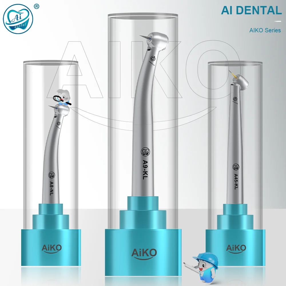 AI DENTAL Neue AiKO Serie Air Turbine Upgrade Lager Handstück 45-grad Winkel/Mini/Torque/LED Kopf K/N/M4/B2 Kupplung Image