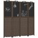 Red Barrel Studio® Beaussicot 63" W x 70" H 4 - Panel Solid Wood Folding Room Divider | 70 H x 63 W in | Wayfair EB2246628A6146DD98FEFE958B01D2AC