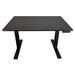 Latitude Run® Juliet Height Adjustable Solid Wood Standing Desk Wood/Metal in Black | 51.6" H x 60" W x 30" D | Wayfair