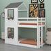 Harper Orchard Monhollan Twin Over Twin Bunk Bed, Wood in White | 83.2 H x 41.7 W x 77.4 D in | Wayfair C949CDD8EBA64E5CA1EA128E9B62895B