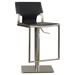 Brayden Studio® Aghan Swivel Adjustable Height Bar Stool Metal in Black | 16.5 W x 16.5 D in | Wayfair WADL3817 27437184