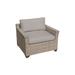 Monterey 4 Piece Outdoor Wicker Patio Furniture Set 04a in Beige - TK Classics Monterey-04A