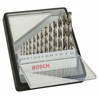 Bosch 13-tlg. Metallbohrer-Set, Robust Line, HSS-G, 135°, 1,56,5 mm