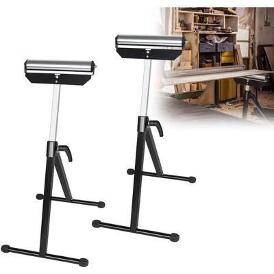 Aufun - 4x Rollenbock, stufenlos höhenverstellbar, 68-107CM Rollbock, klappbar Rollenständer, bis Image