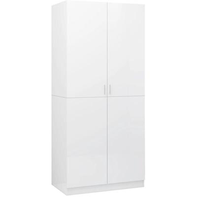 Kleiderschrank Hochglanz-Weiß 80x52x180 cm Holzwerkstoff Vidaxl