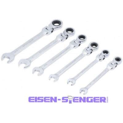 Bgs Technic - bgs - Ratschenring-Maulschlüssel-Satz flexible Köpfe Zollmaße sw 1/4 - 9/16 6-tlg. Image