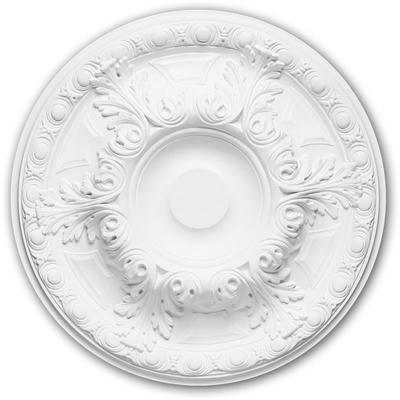 Rosette profhome 156021 Zierelement Deckenelement Neo-Renaissance-Stil weiß ø 49,0 cm