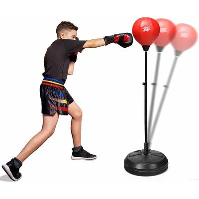 Goplus - Punchingball Hoehenverstellbar(120-154cm), Standbox, Fightball Set, Punch Boxen Set
