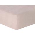 Drap housse lin lavé 200x200x40 vieux rose