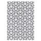 Tapis décoratif en coton en impression digital gris 120x170