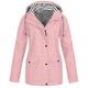 Damen Hoodie Jacke Basic Zip Tasche Valentinstag Polyester Mantel Winter Herbst Frühling Marineblau Schwarz Rosa Reisverschluss Kapuzenpullover Regular Fit S M L XL XXL XXXL / Wasserdicht