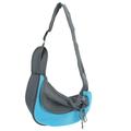 Polyester Fabric Pet Carrier Sling Front Mesh Outdoor Travel Shoulder Bag Backpack for Cat PuppyS Sky Blue