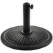 HElectQRIN 18in Outdoor Patio Umbrella Base 22LBS for Umbrella Heavy Duty Round Table Antiqued Umbrella Stand Base for Garden Pool Lawn Deck