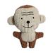 Brother Teddy Dog Toy Squeaky Dog Toys To Keep Them Busy Plush Puppy Toys Interactive Dog Toys for Large Small Dogs Tough Dog Chew Toy Puppy Chew Toys for Teethingï¼ŒMonkey Shaped Brown