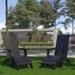 Charlestown Poly Resin Adirondack Chair - Gray - All Weather - Indoor/Outdoor