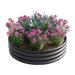 47.24*11.4 Tall Round Raised Garedn Bed Metal Raised Beds for Vegetables Outdoor Garden Raised Planter Box Backyard Patio Planter Raised Beds for Flowers Herbs Fruits Black