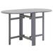 Uteam Acacia Wood Patio Table in Gray 47.2x27.6x29.1 Solid Design