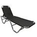 EasyGo Product Chaise Lounger â€“ Aluminum Sun Lounge Chair â€“ Adjustable Outdoor Patio Beach Porch Swing Pool-Five-Position Recliner-Lightweight All Weather Black 1 Pack